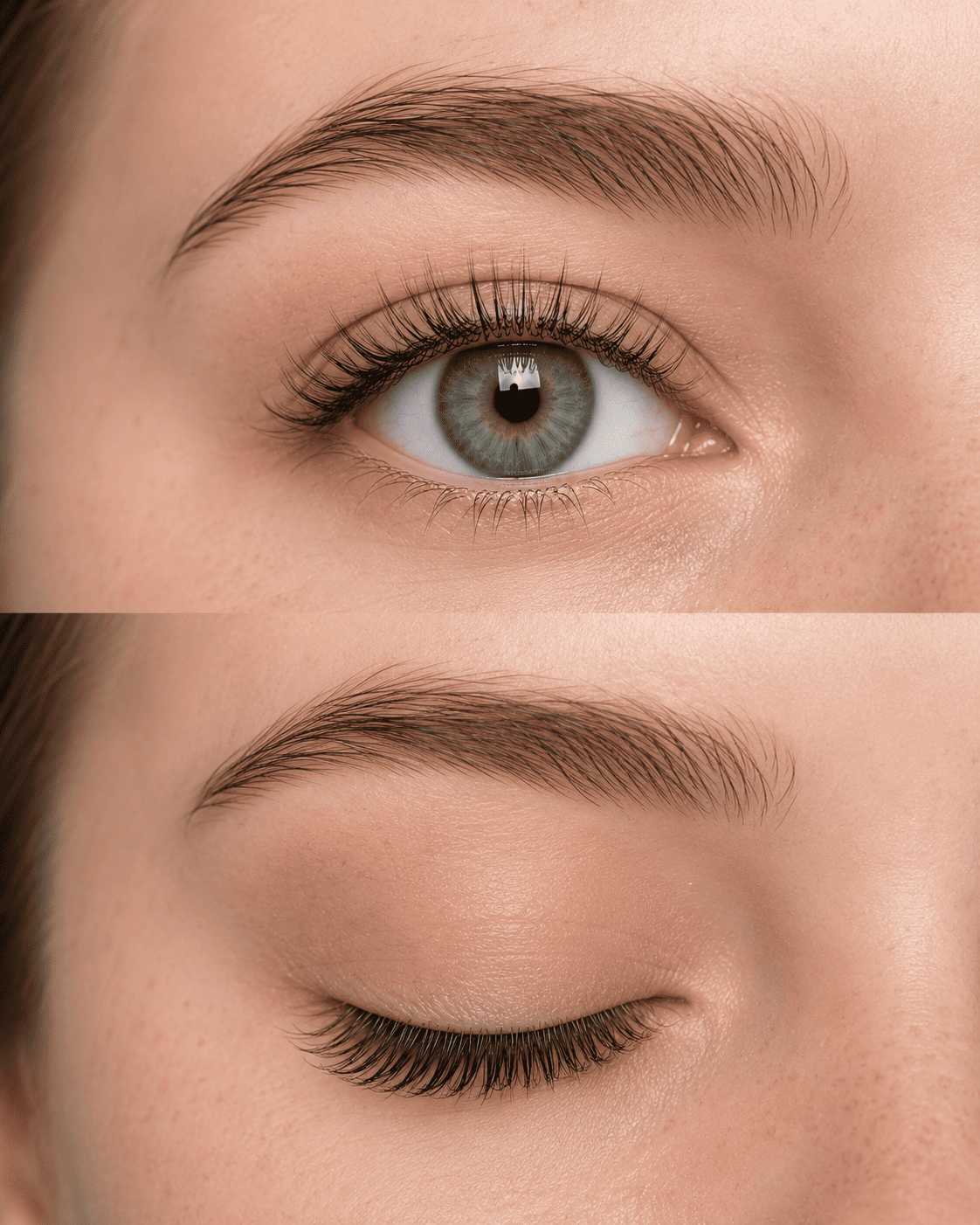 antes e depois classic lashes